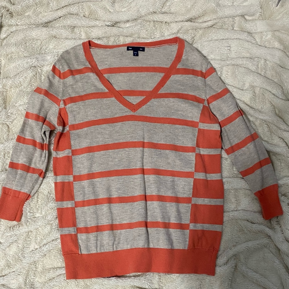 Gap 3/4 striped sweater